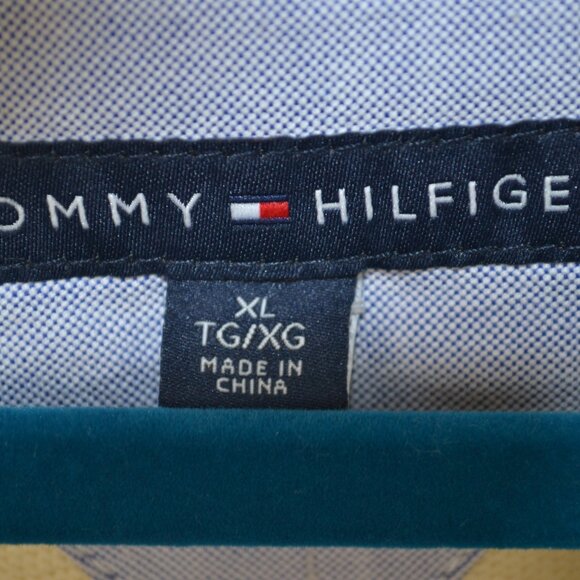 Tommy Hilfiger Mens XL 1/4 Zip Mock Neck Pullover Career Elbow Patch Sweater - Picture 8 of 9